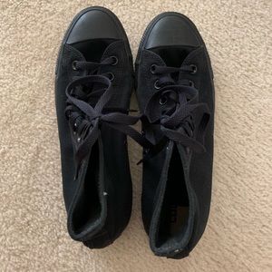 Custom High Top Converse All Black